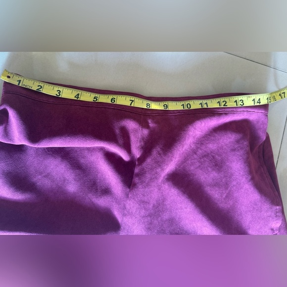 Alfred Dunner Women's Plus Idea Velour Pants Red Size 10 - Picture 10 of 16